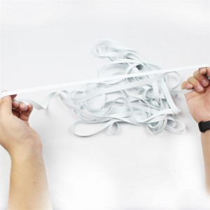 Εργοστασιακά χονδρικά λευκά μαγιό καουτσούκ ιμάντες μάσκα ιμάντες αυτιών ελαστικοί ιμάντες