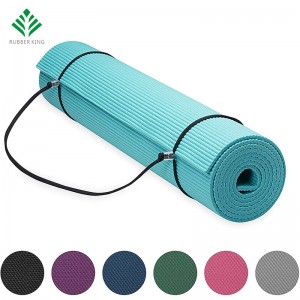 Premium Yoga Mat με σφεντόνα Carrier Mat Yoga, Teal, 72 ιντσών x 24 ιντσών x 1/4 ίντσες πάχους